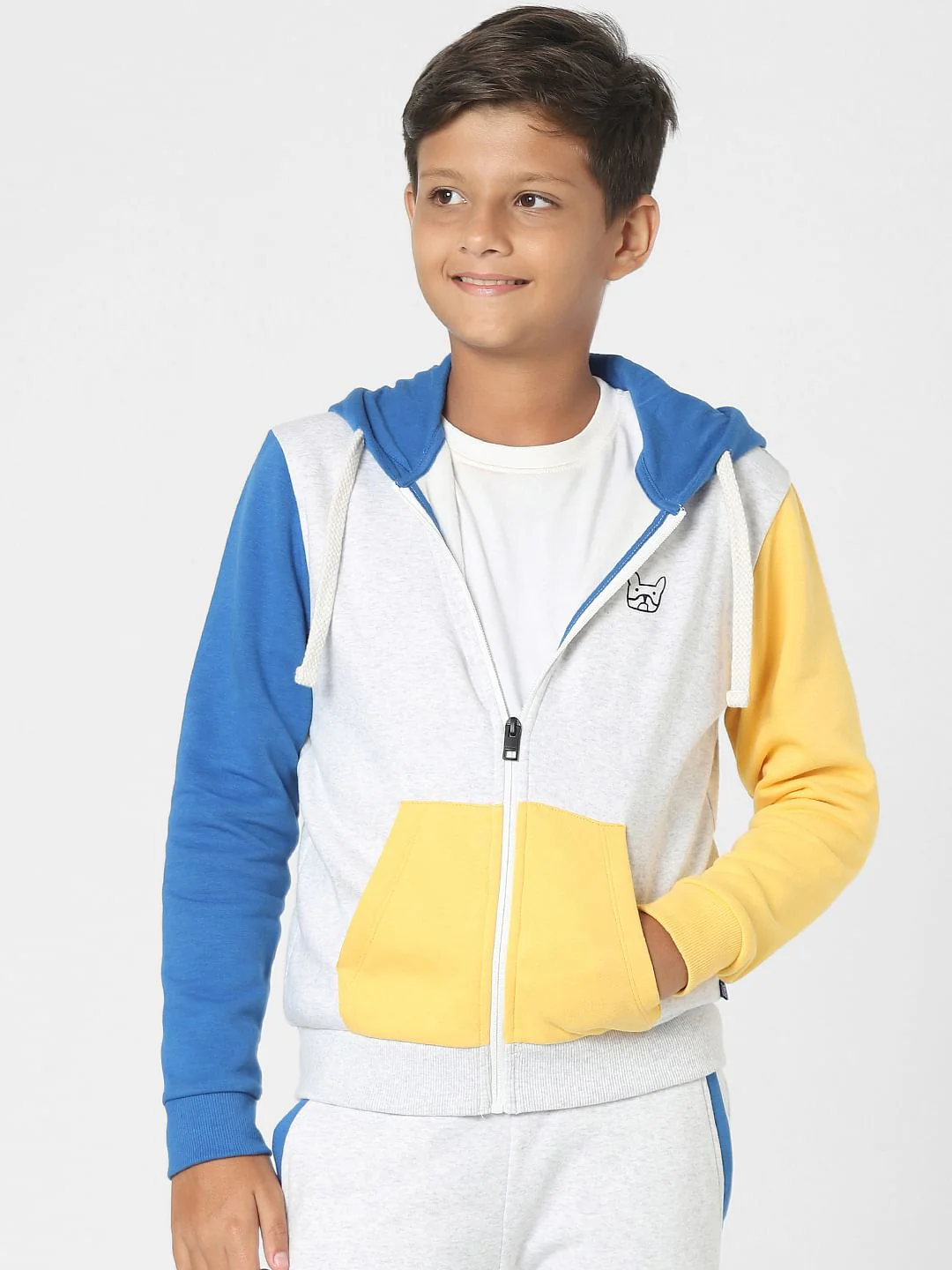 Grey Hooded Co-ord Sweatshirt - Image 2