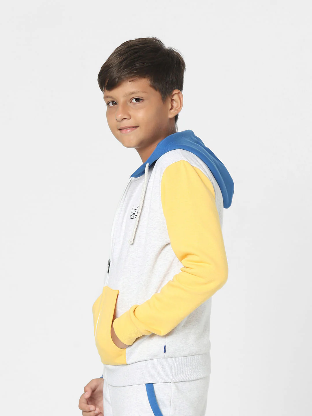 Grey Hooded Co-ord Sweatshirt - Image 3