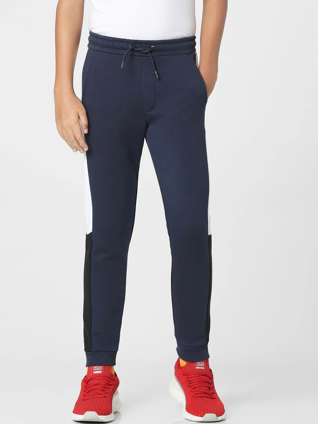 Navy Blue Mid Rise Sweatpants - Image 2