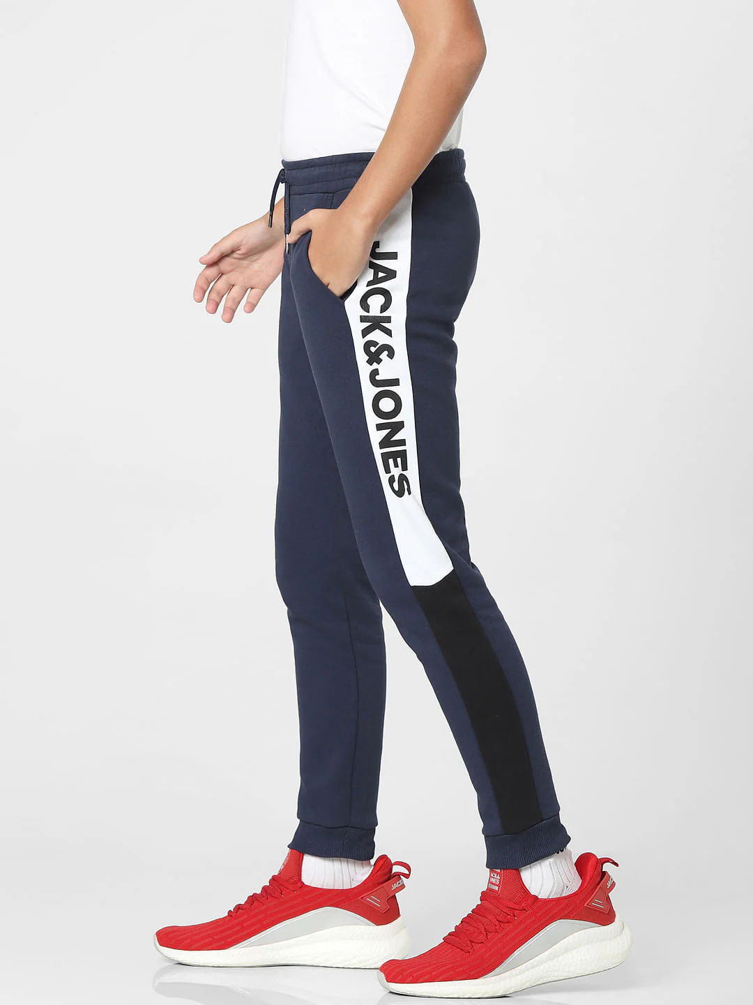 Navy Blue Mid Rise Sweatpants - Image 3