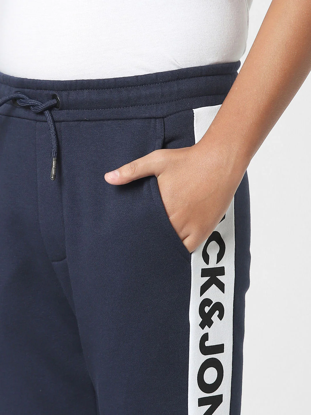 Navy Blue Mid Rise Sweatpants - Image 5