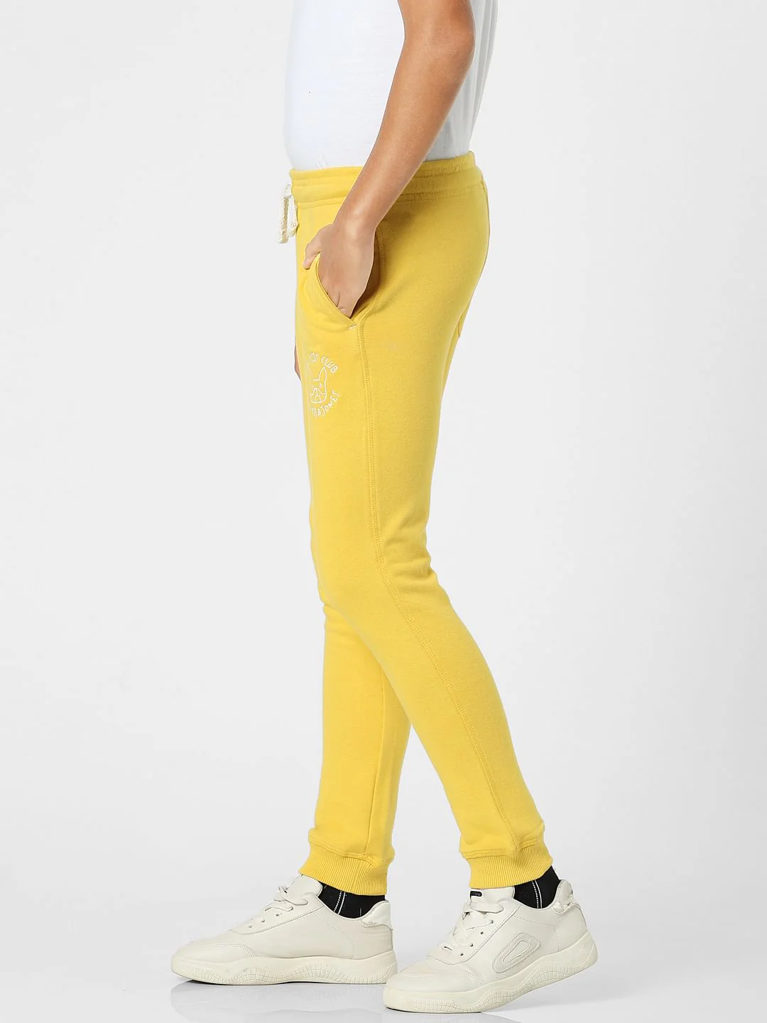 Yellow Mid Rise Sweatpants - Image 3