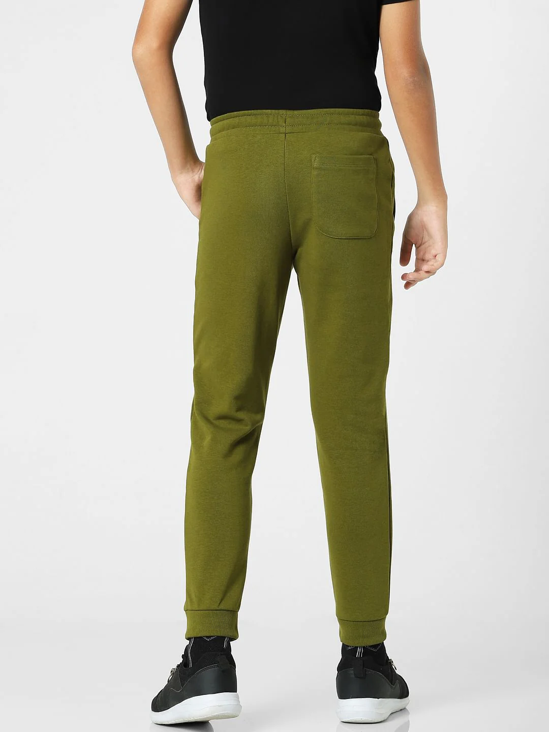 Dark Green Mid Rise Sweatpants - Image 4