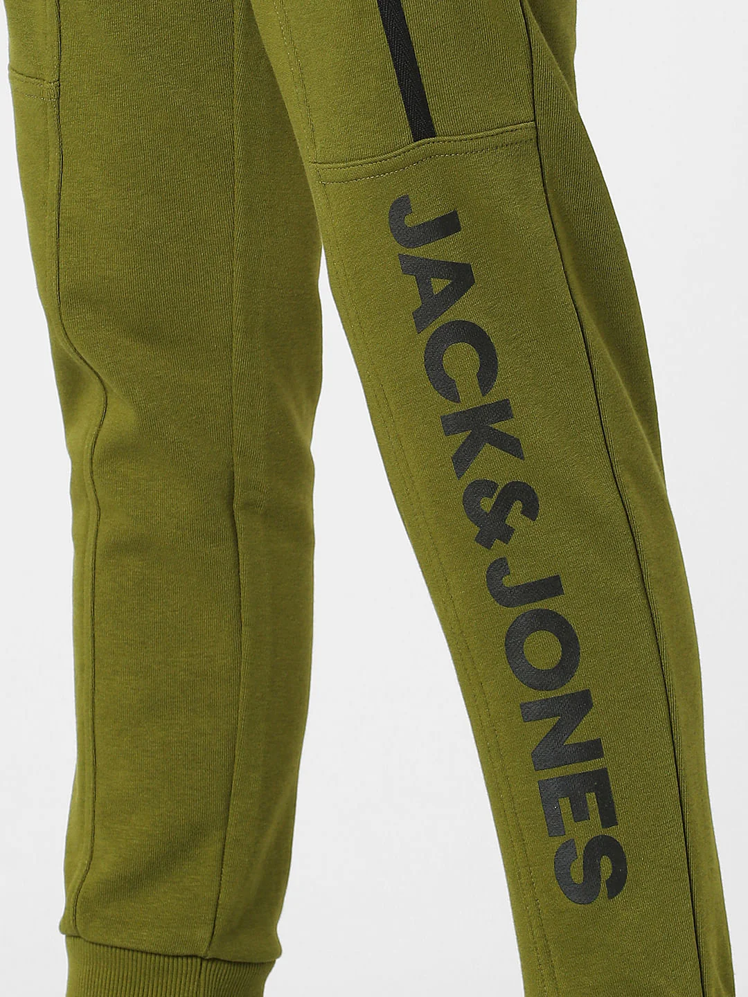 Dark Green Mid Rise Sweatpants - Image 5