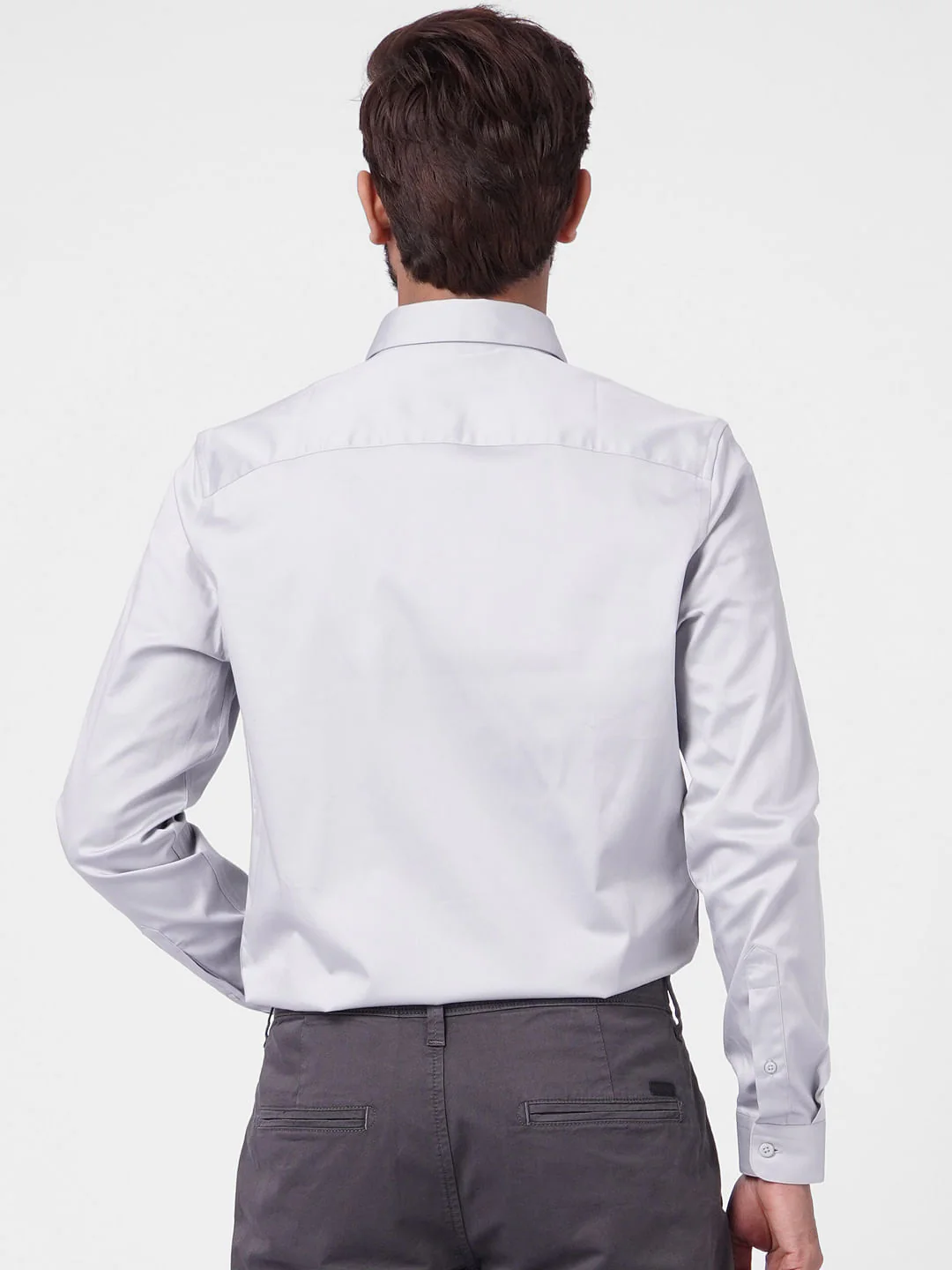 Light Grey Full Sleeves Shirt - Image 4