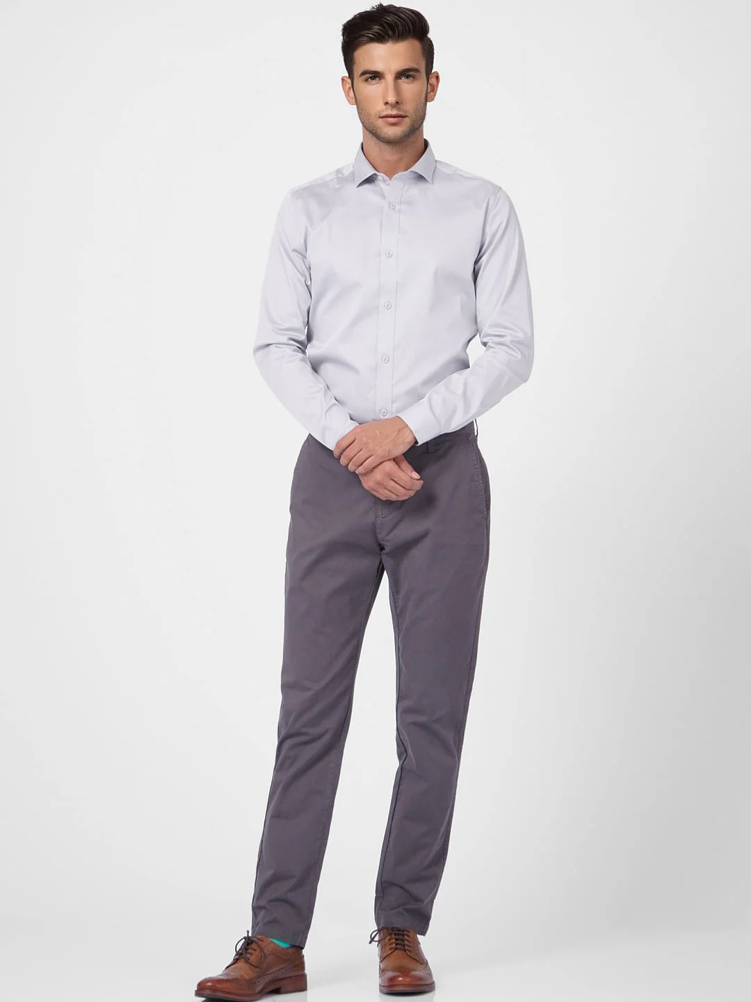 Light Grey Full Sleeves Shirt - Image 6