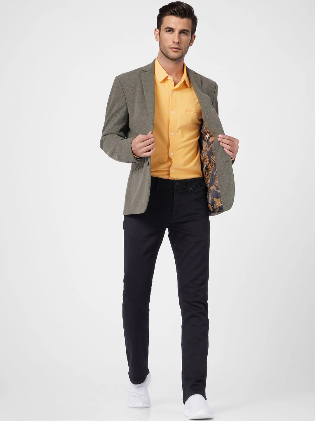 Yellow Full Sleeves Shirt