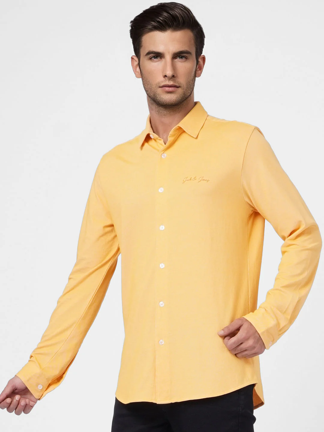 Yellow Full Sleeves Shirt - Image 3