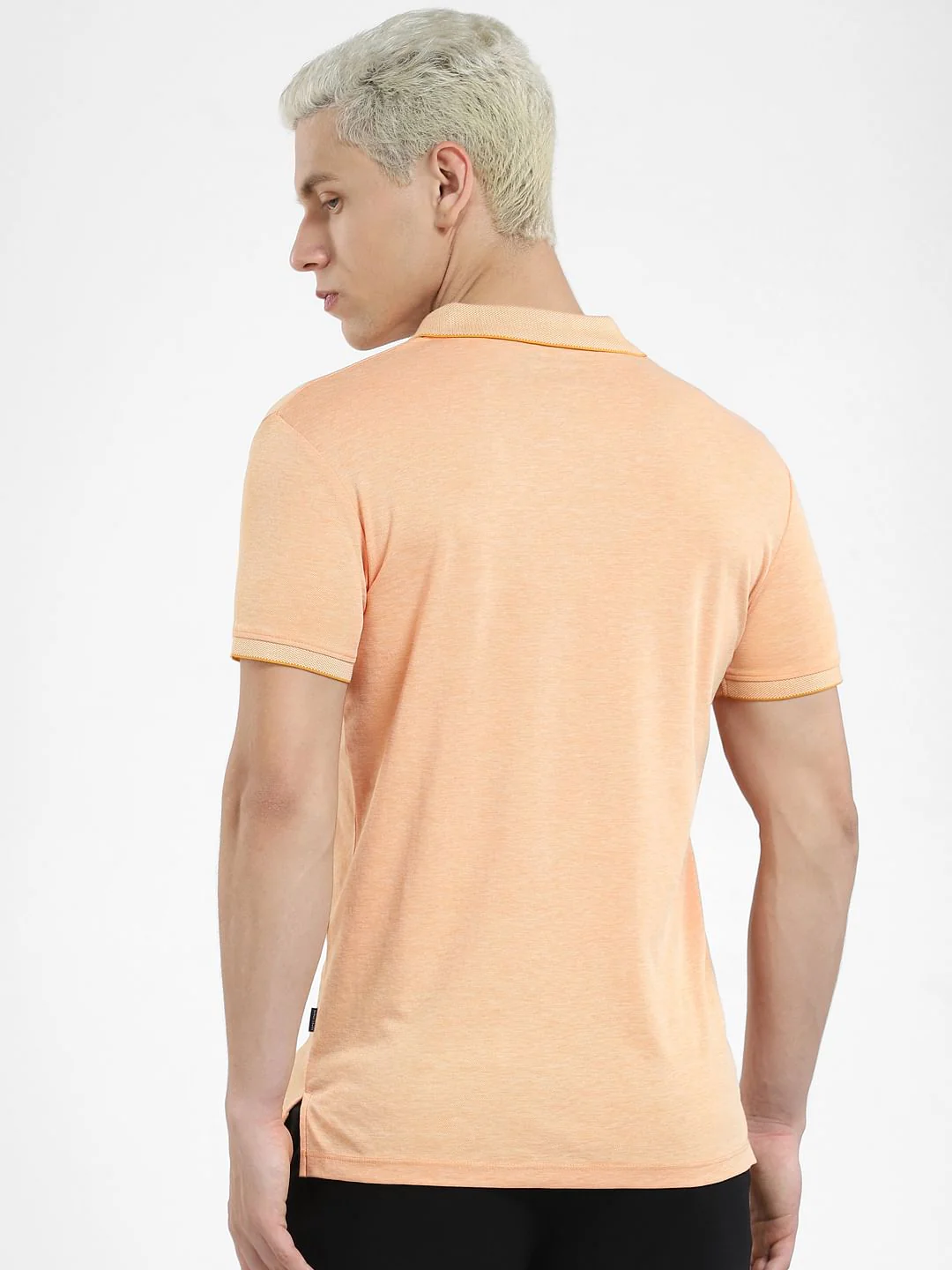 Orange Polo Neck T-shirt - Image 4