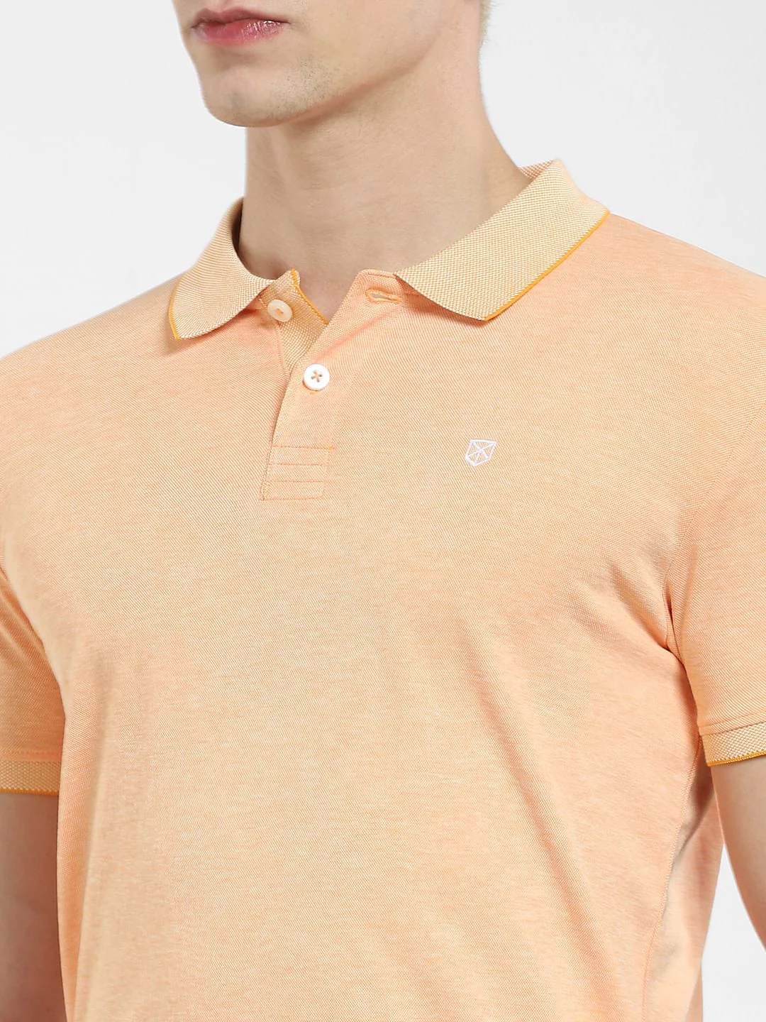 Orange Polo Neck T-shirt - Image 5