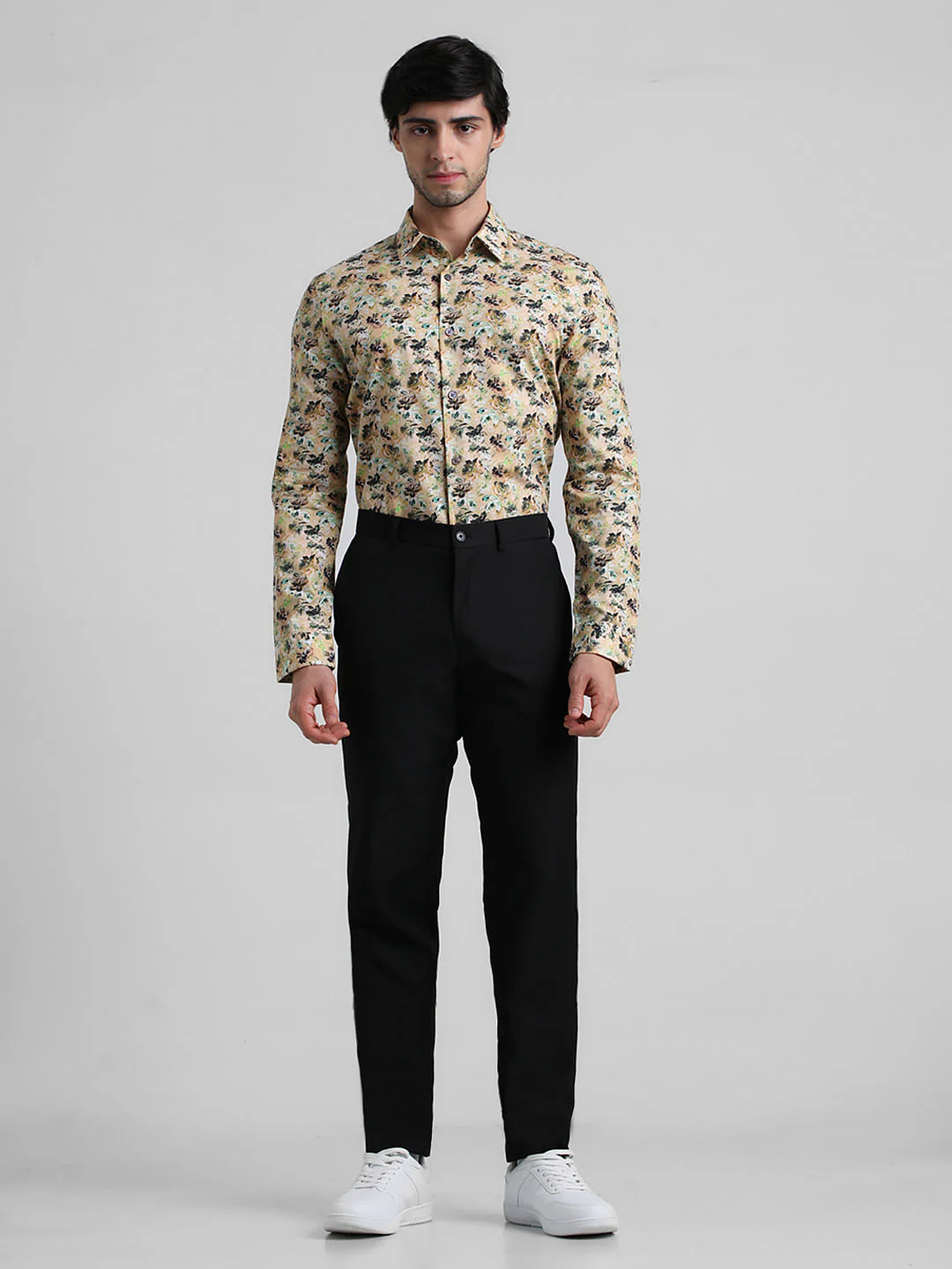 Yellow Floral Full Sleeves Shirt - Image 6