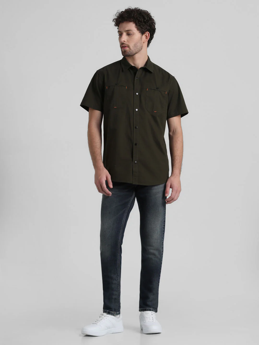 Green Cut & Sew Short Sleeves Shirt - Image 6