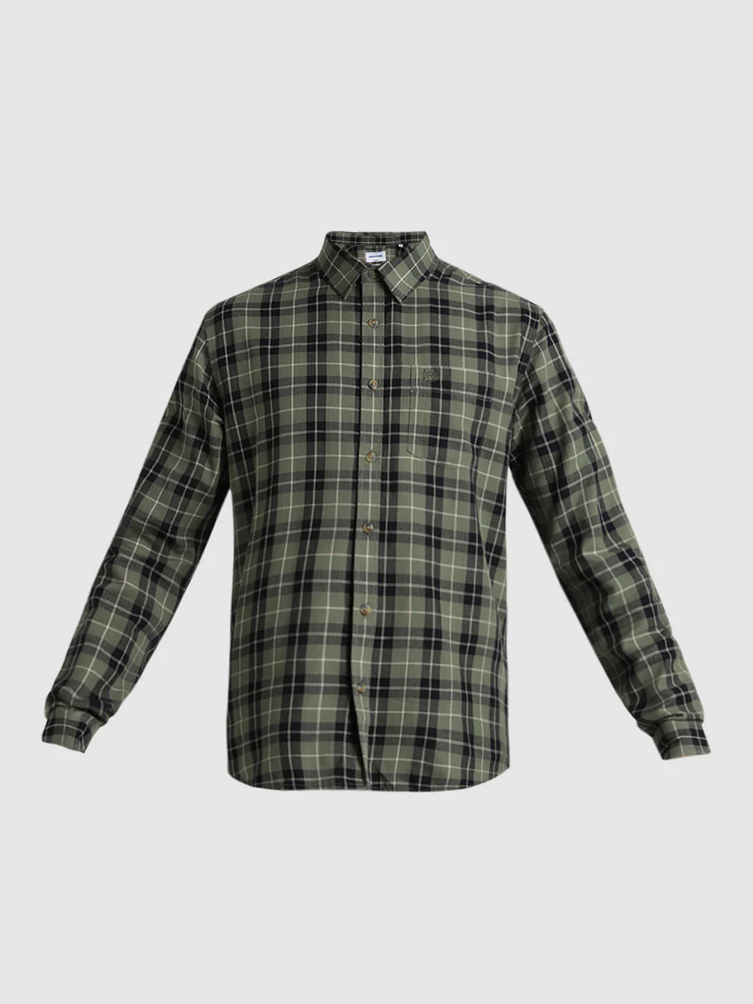 Green Check Full Sleeves Shirt - Image 7