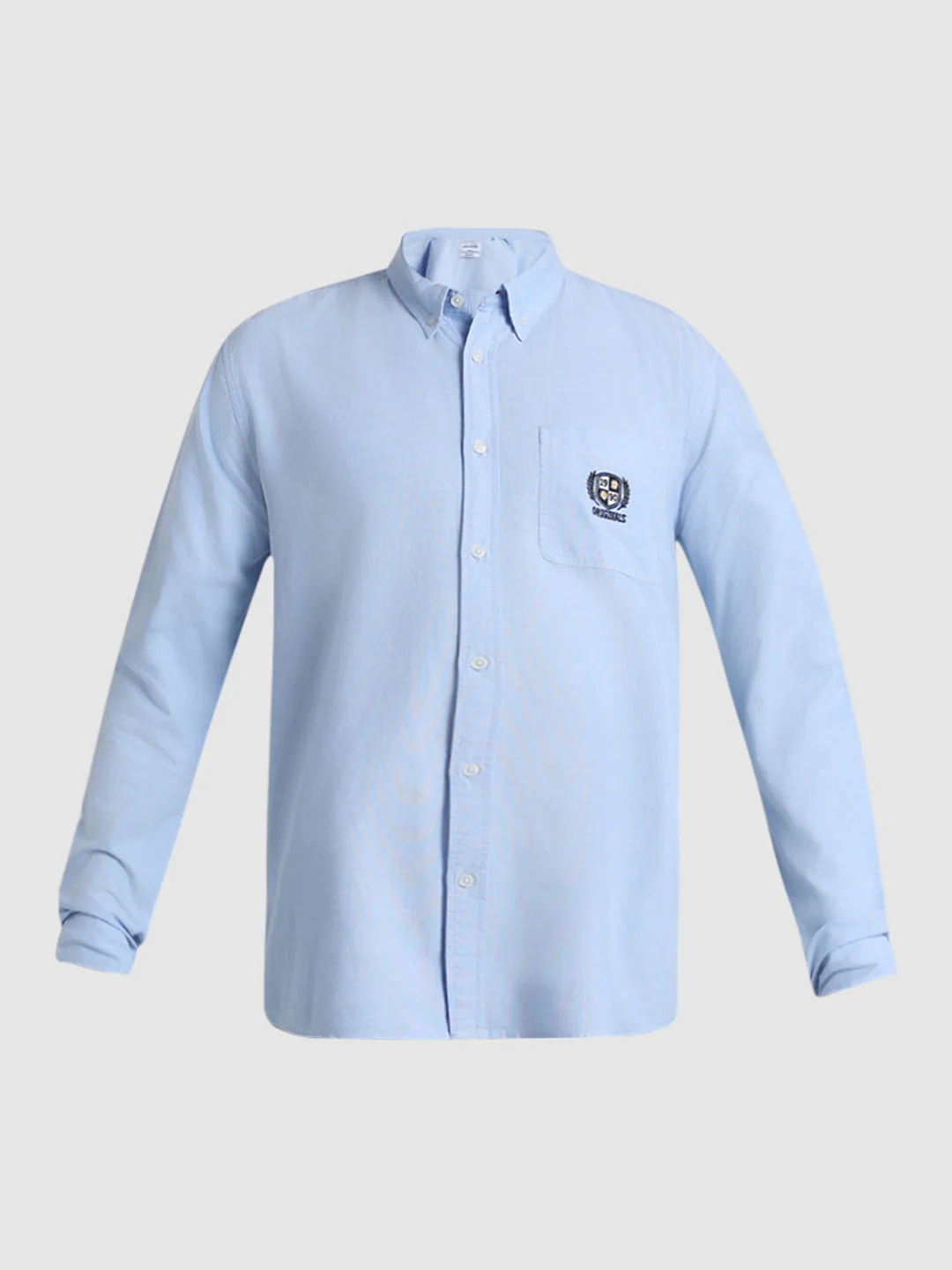 Blue Embroidered Patch Shirt - Image 7