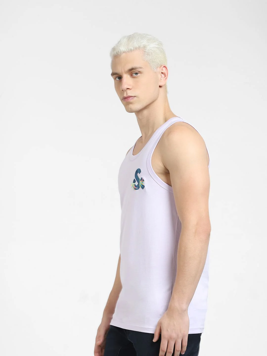 Lilac Crew Neck Vest - Image 3