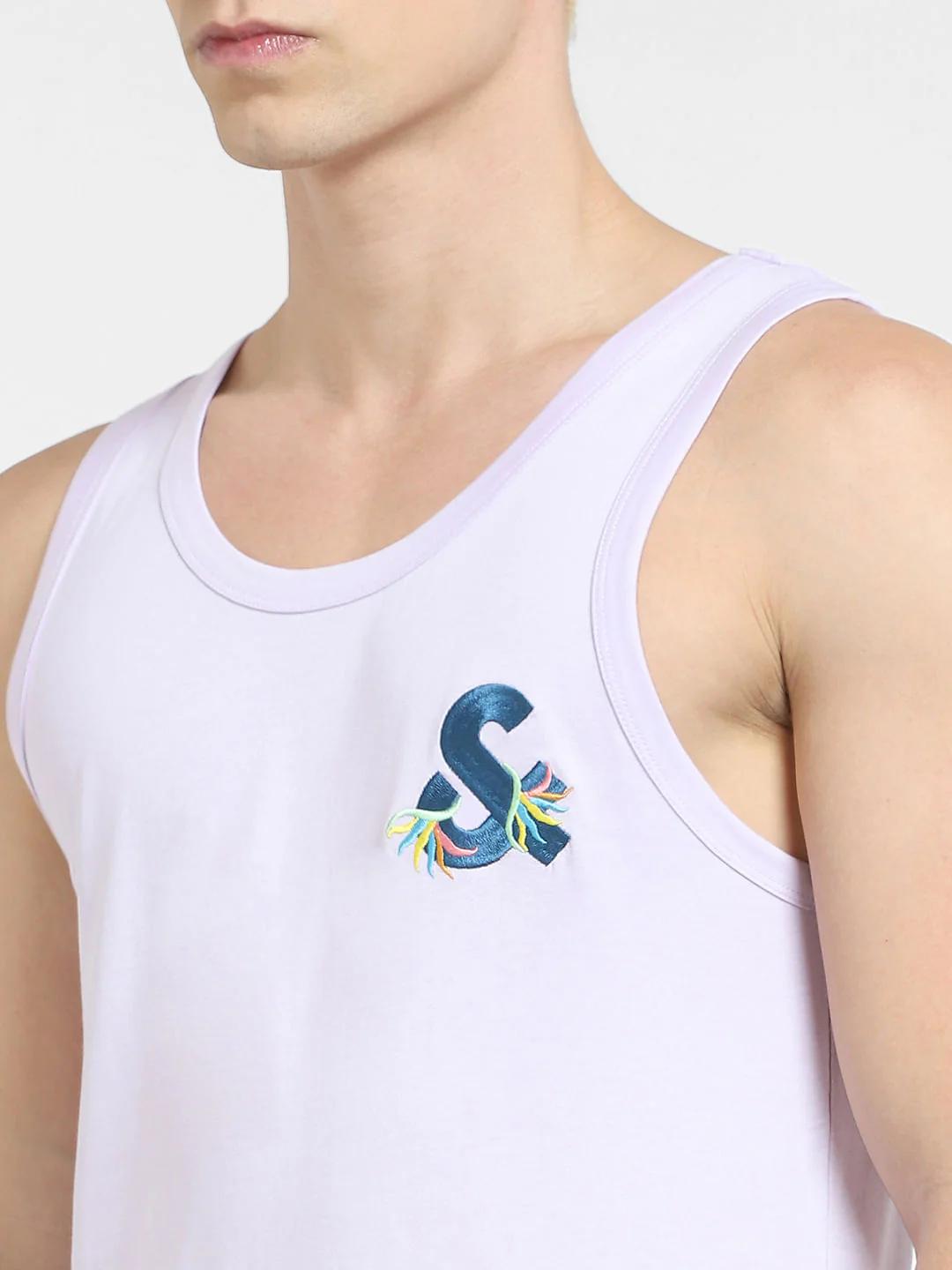 Lilac Crew Neck Vest - Image 5