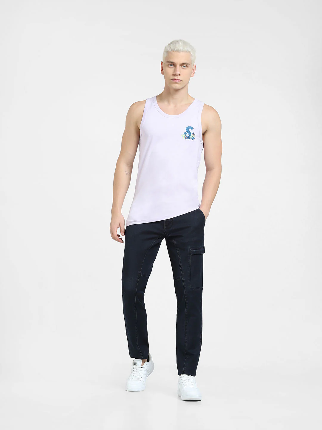Lilac Crew Neck Vest - Image 6