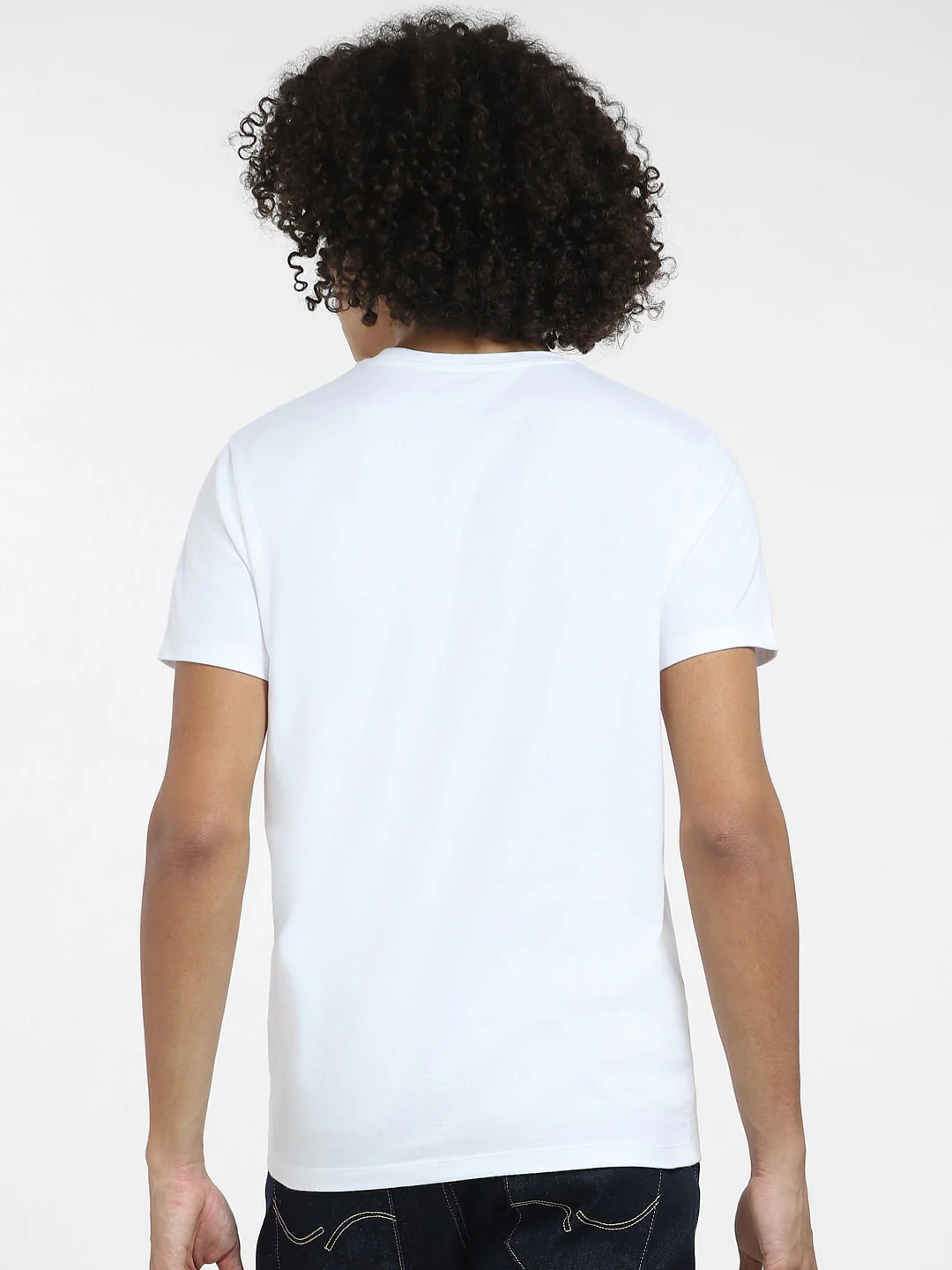White Logo Graphic Print T-shirt - Image 4