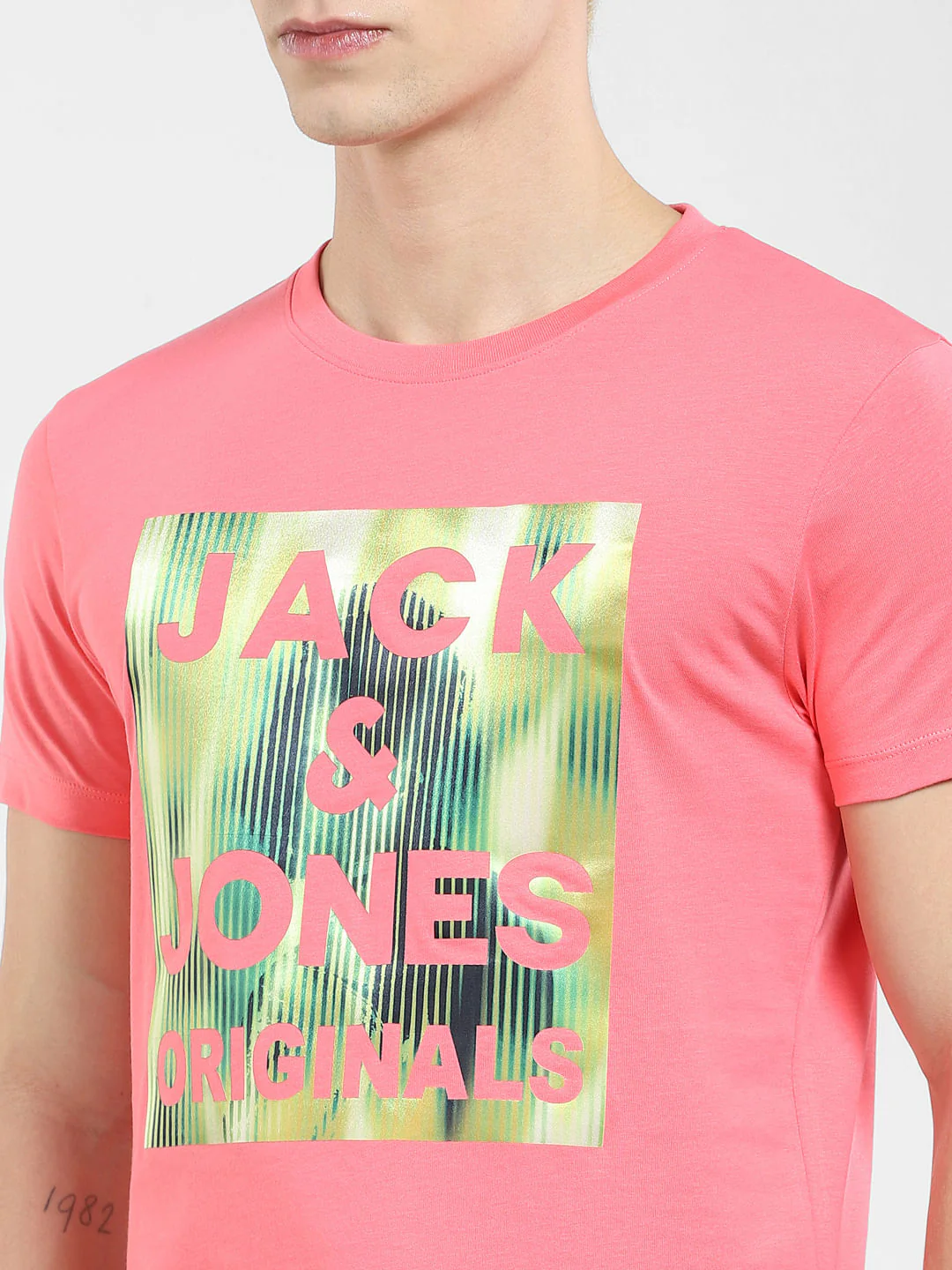 Pink Logo Print Crew Neck T-shirt - Image 5