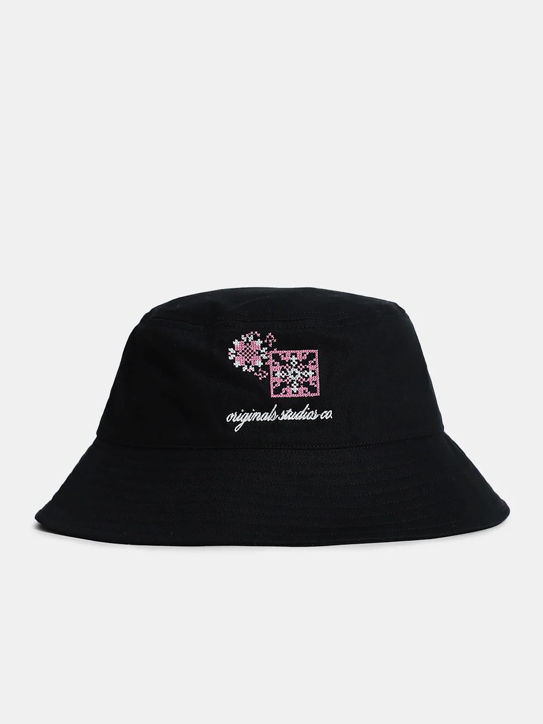 Black Cotton Bucket Hat