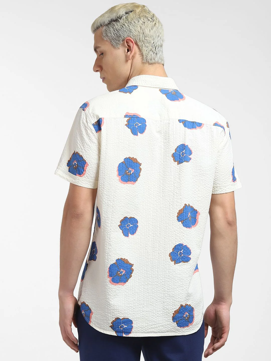 Off-White Floral Short Sleeves Shirt - Image 4