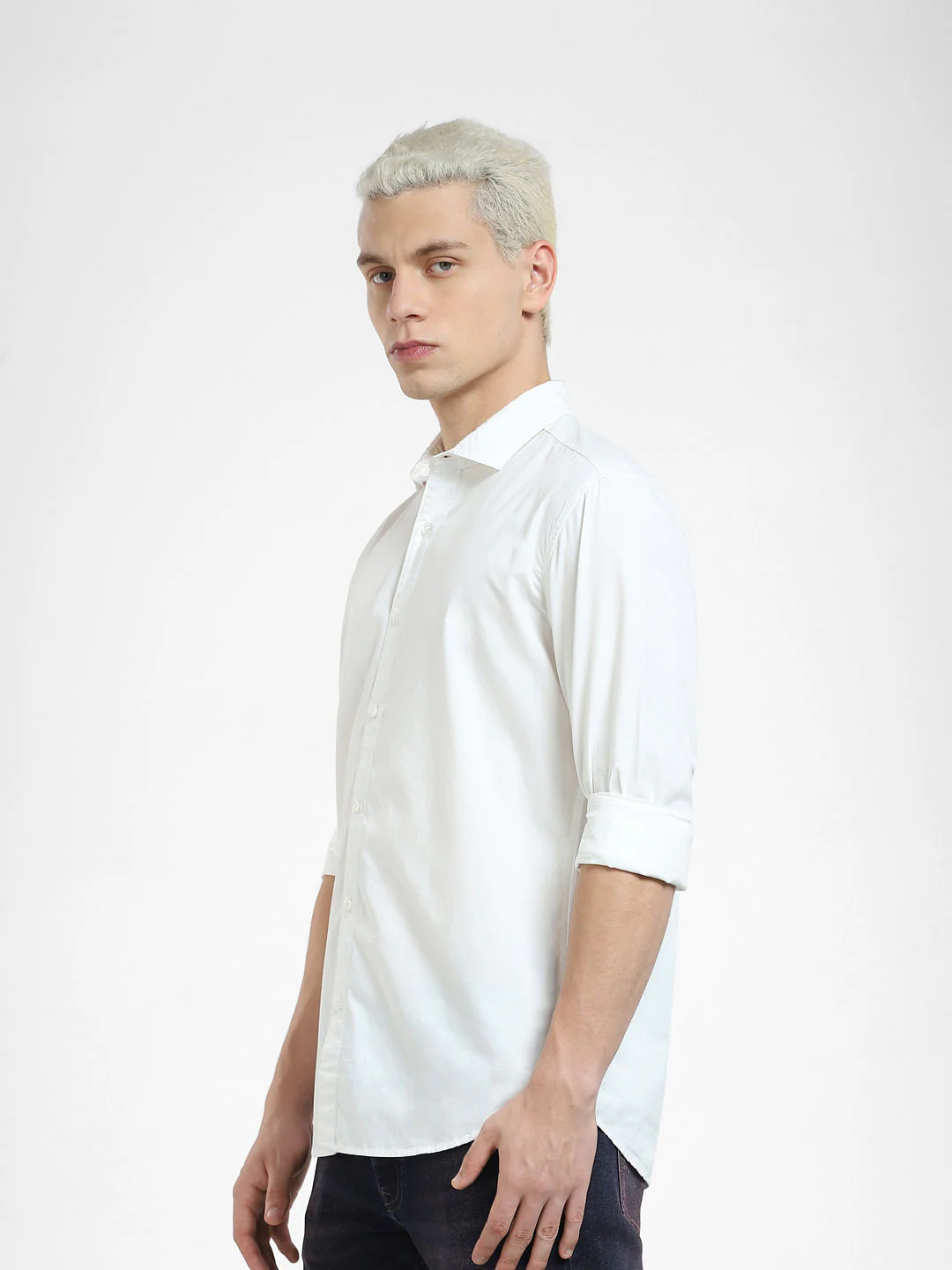 White Full Sleeves Shirt - Image 3