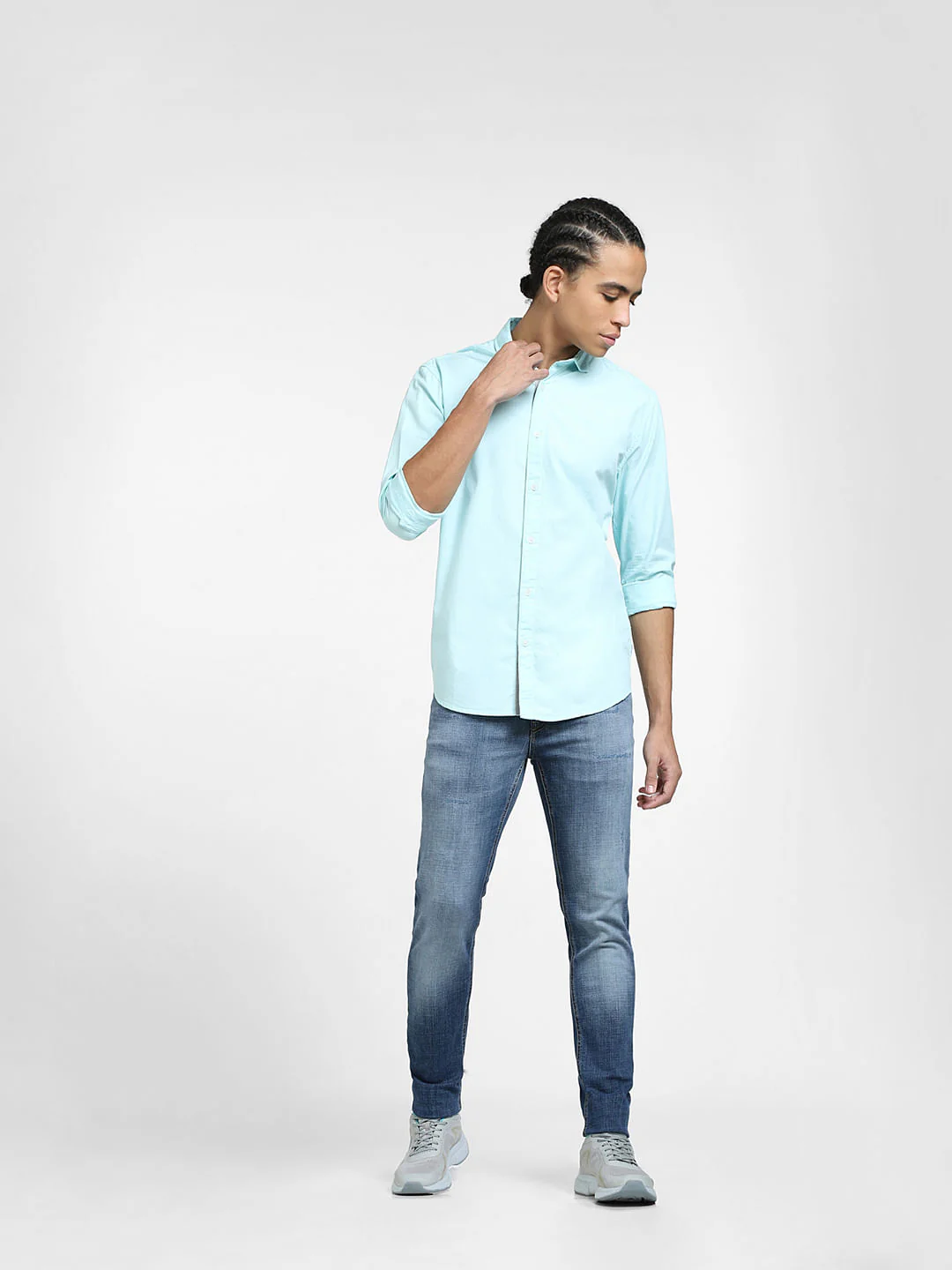 Blue Full Sleeves Shirt - Image 6