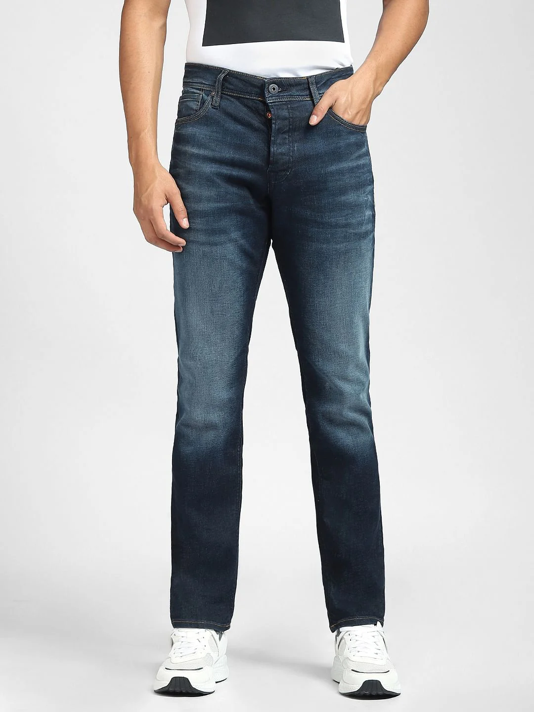 Dark Blue Low Rise Tim Anti Fit Jeans - Image 2