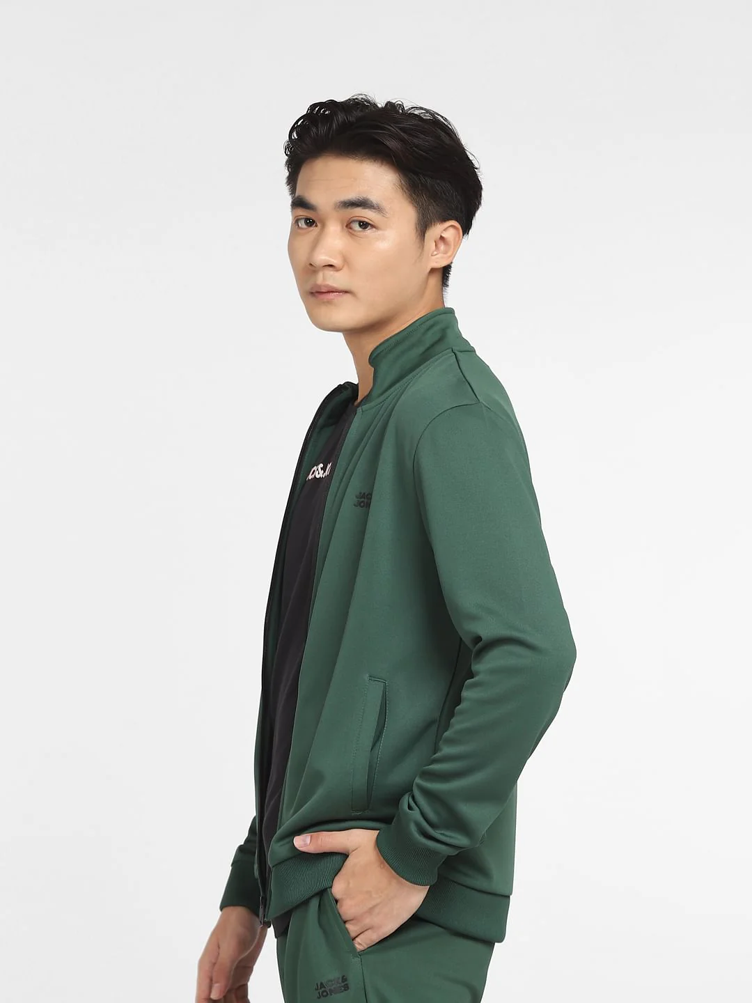 Green Logo Print Tracksuit - Image 3