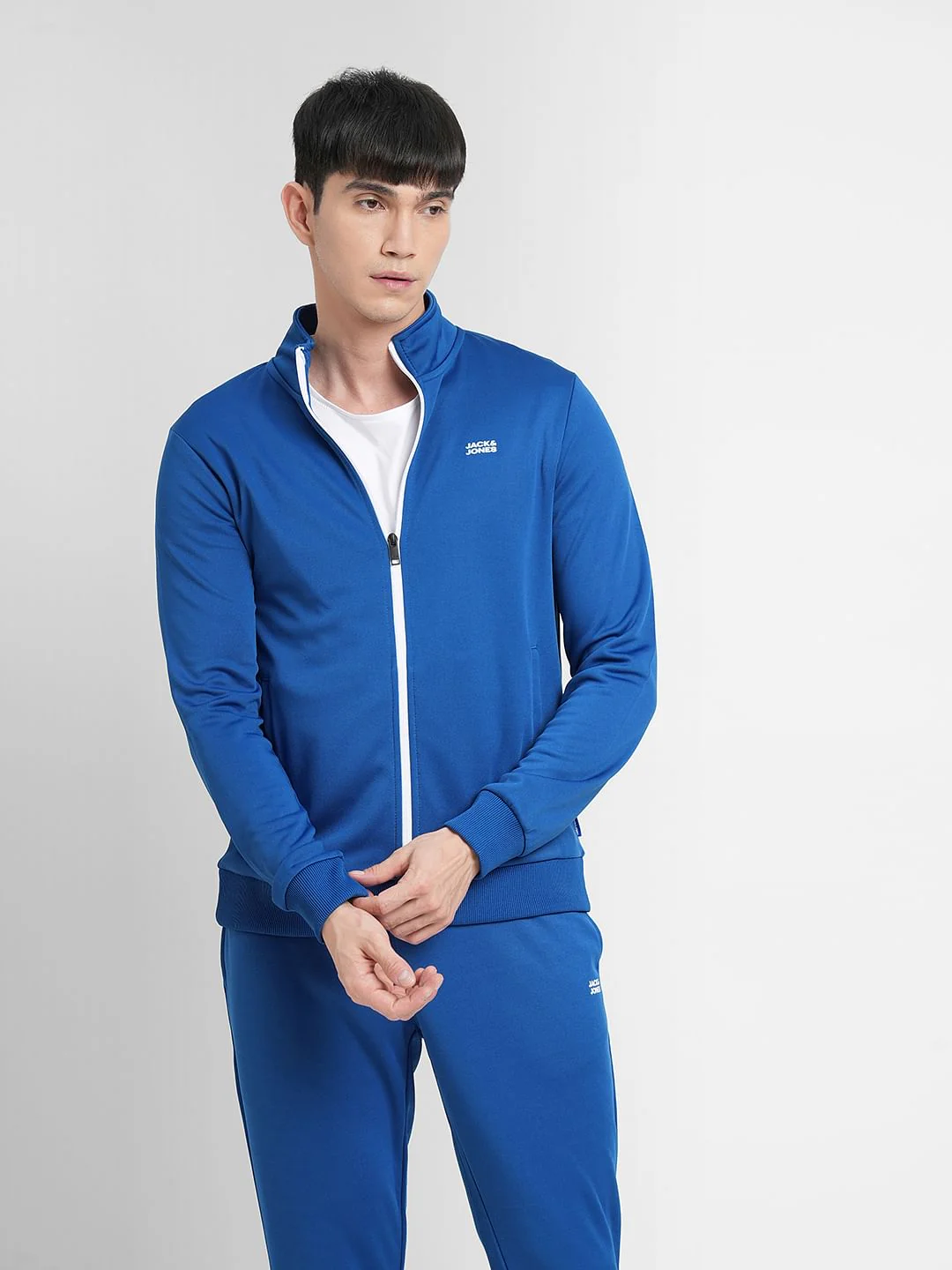 Blue Logo Print Tracksuit - Image 2