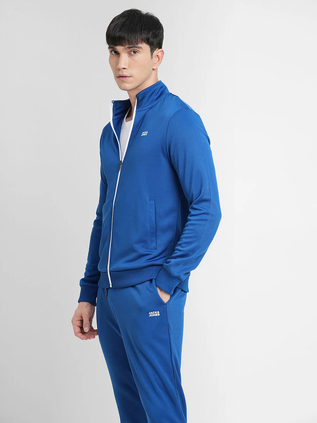 Blue Logo Print Tracksuit - Image 3