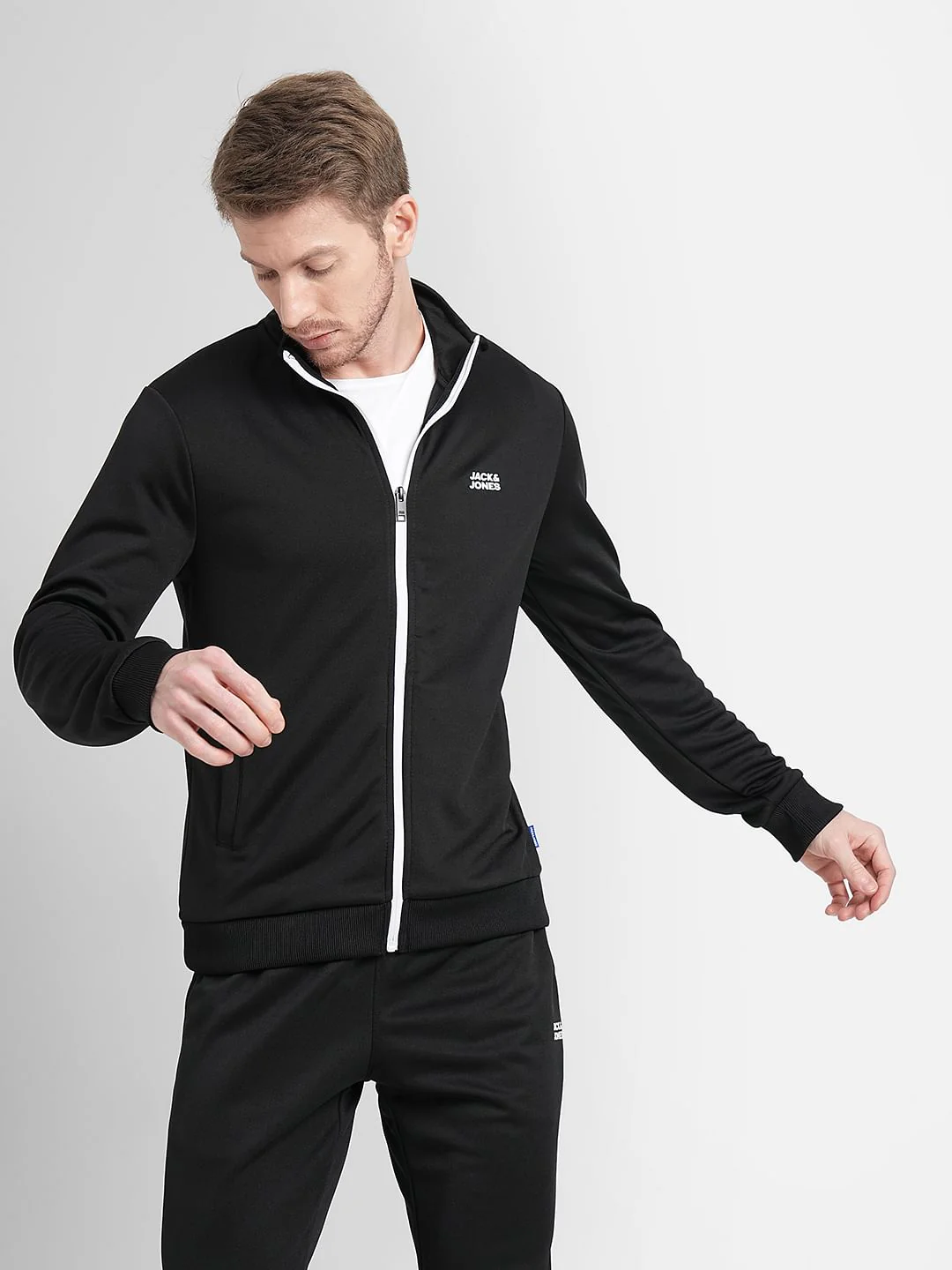 Black Logo Print Tracksuit - Image 2