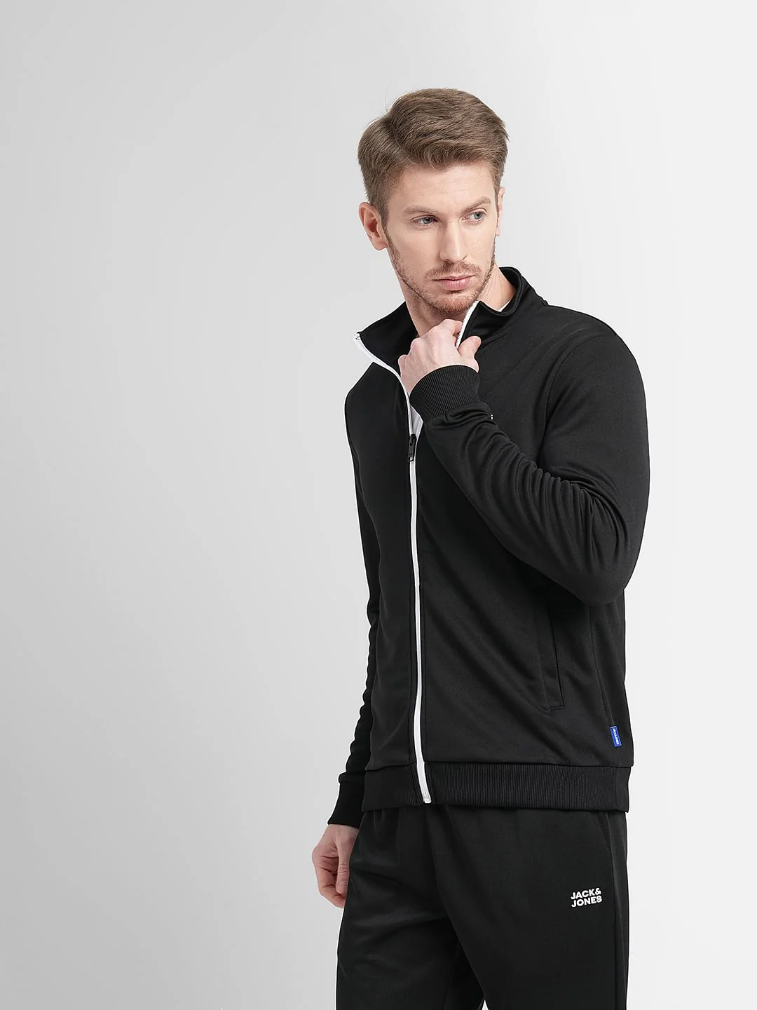 Black Logo Print Tracksuit - Image 3