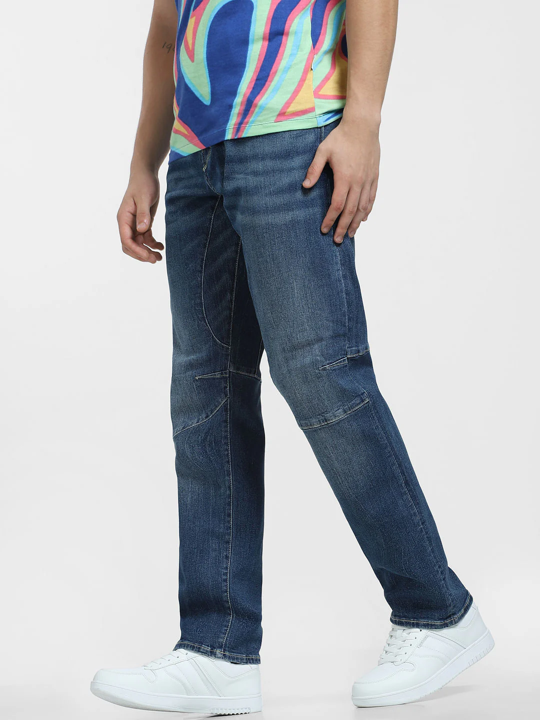 Dark Blue Low Rise Stan Anti Fit Jeans - Image 3