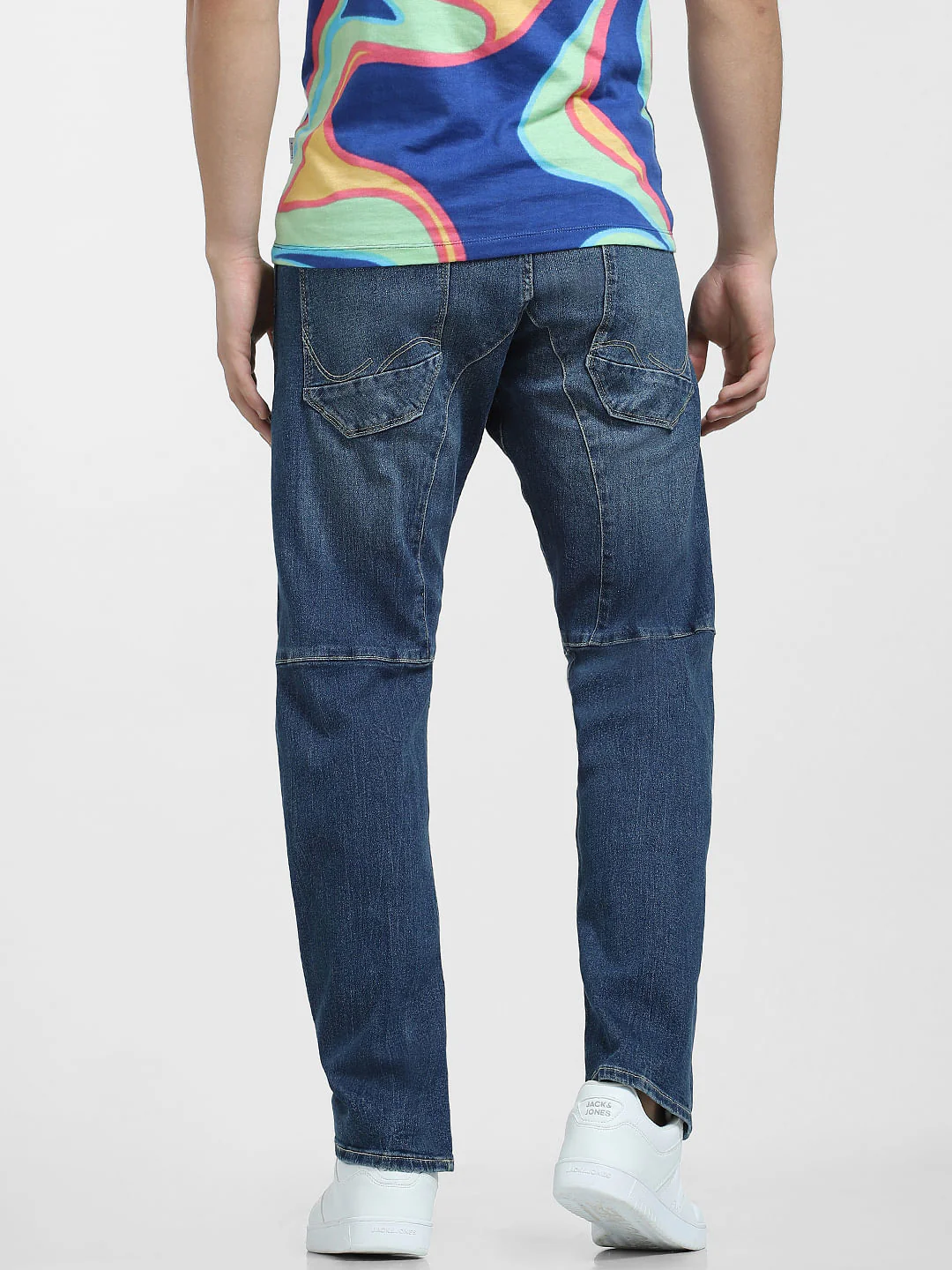Dark Blue Low Rise Stan Anti Fit Jeans - Image 4