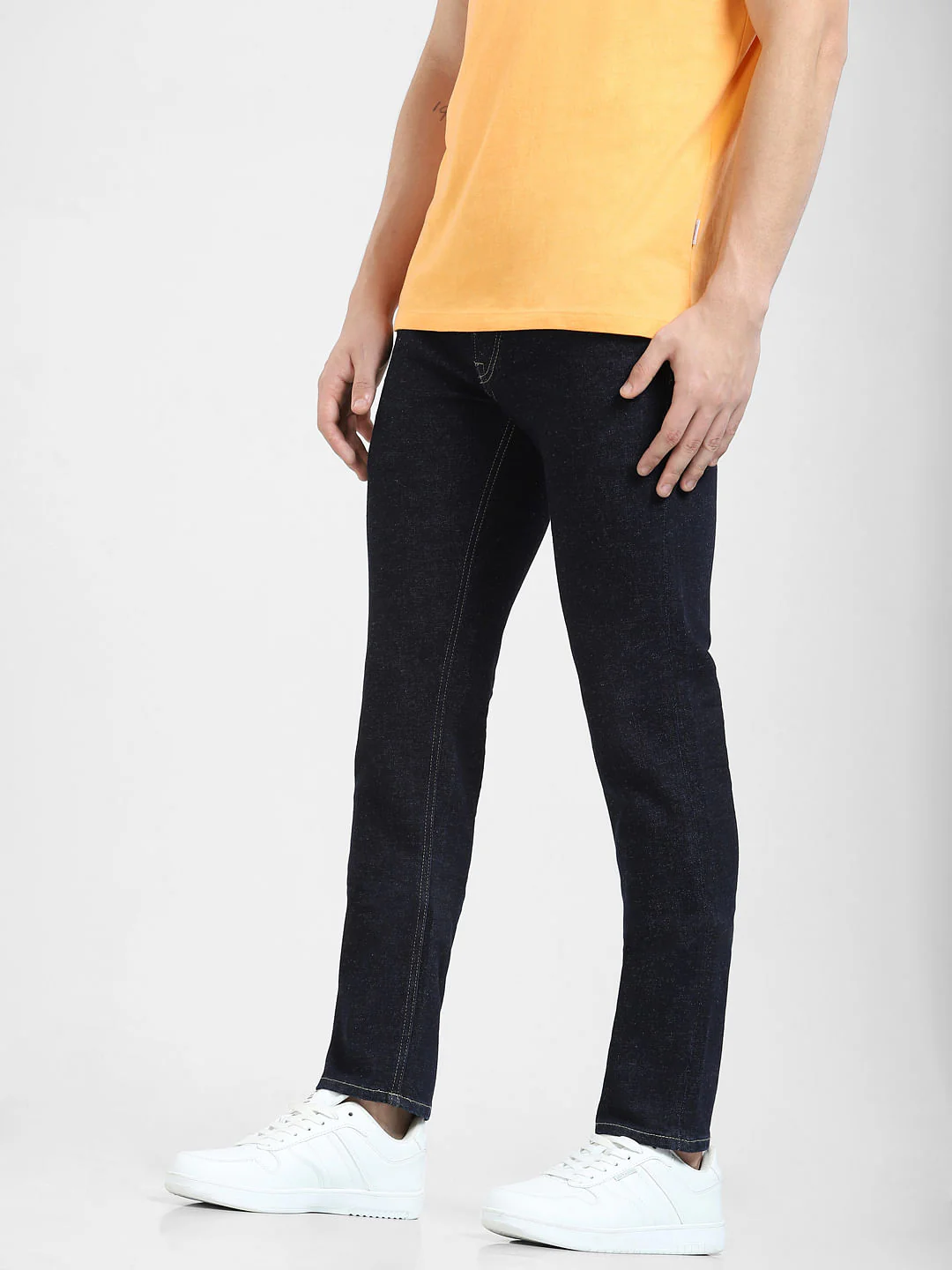Dark Blue Low Rise Glenn Slim Jeans - Image 3