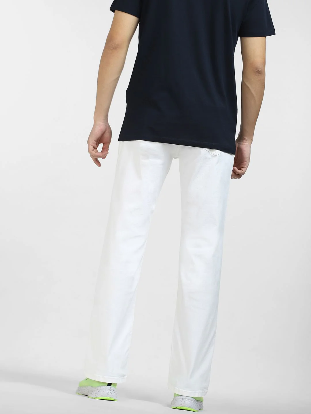 White High Rise Ray Bootcut Jeans - Image 4