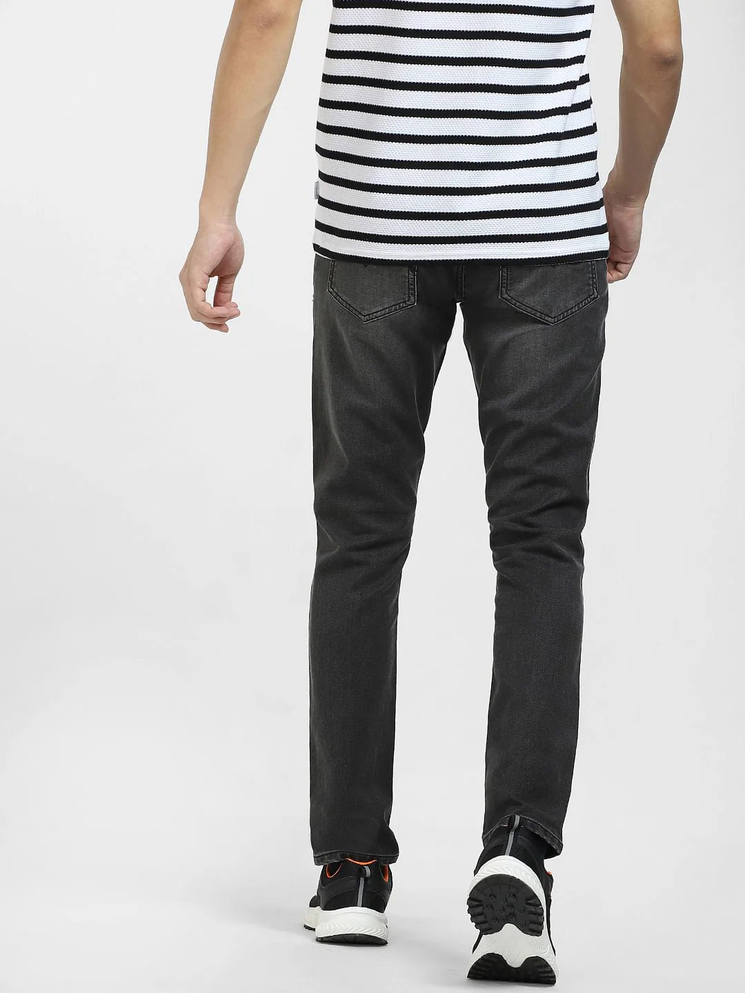 Black Low Rise Glenn Slim Fit Jeans - Image 4