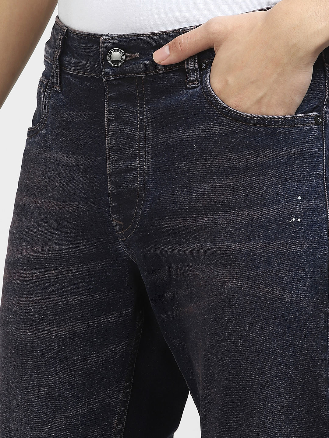 Dark Purple Washed Glenn Slim Jeans - Image 5
