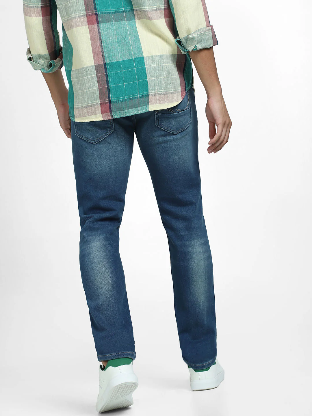 Blue Low Rise Washed Glenn Slim Jeans - Image 4