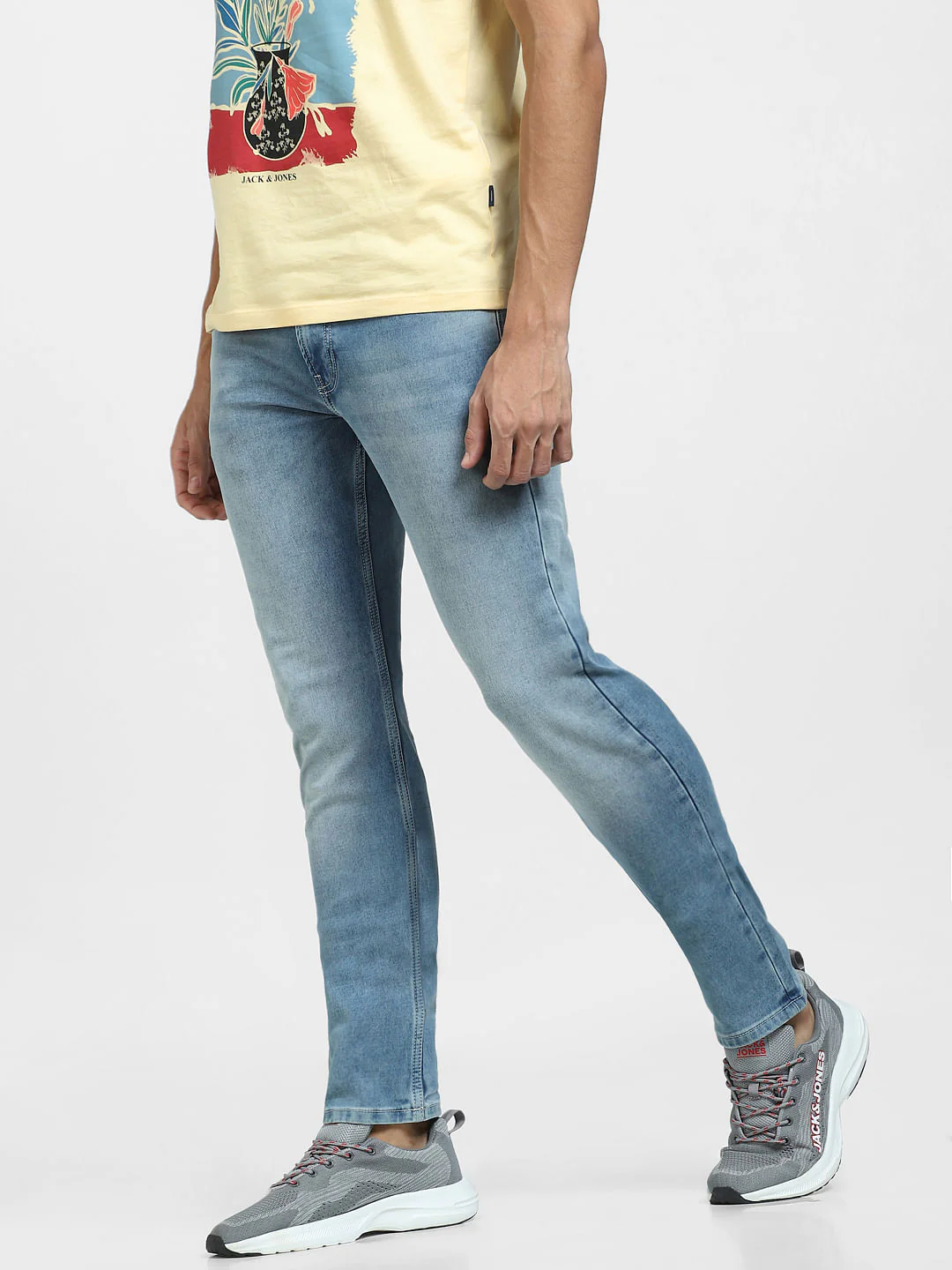 Light Blue Low Rise Glenn Slim Fit Jeans - Image 3