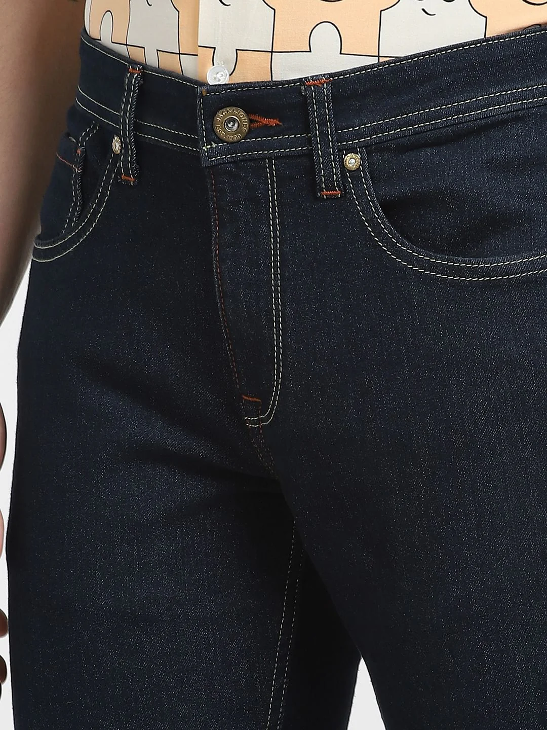 Dark Blue Low Rise Glenn Slim Fit Jeans - Image 5