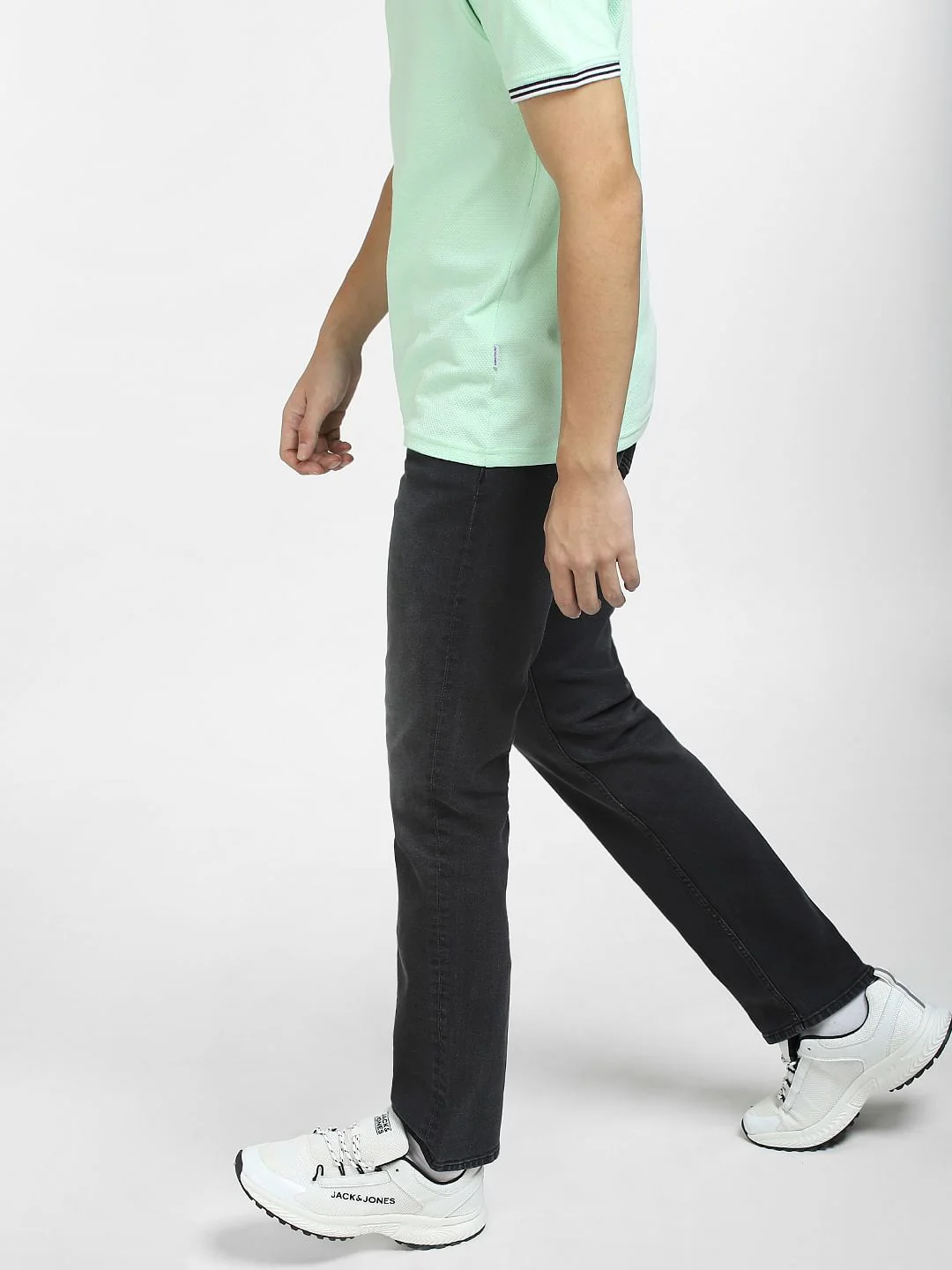 Dark Grey Mid Rise Clark Regular Fit Jeans - Image 3