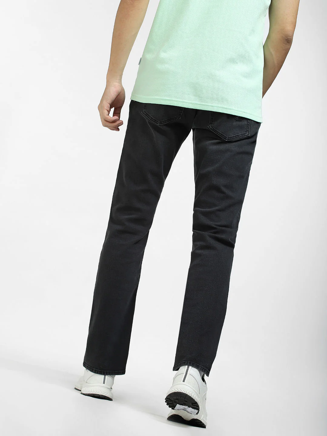 Dark Grey Mid Rise Clark Regular Fit Jeans - Image 4