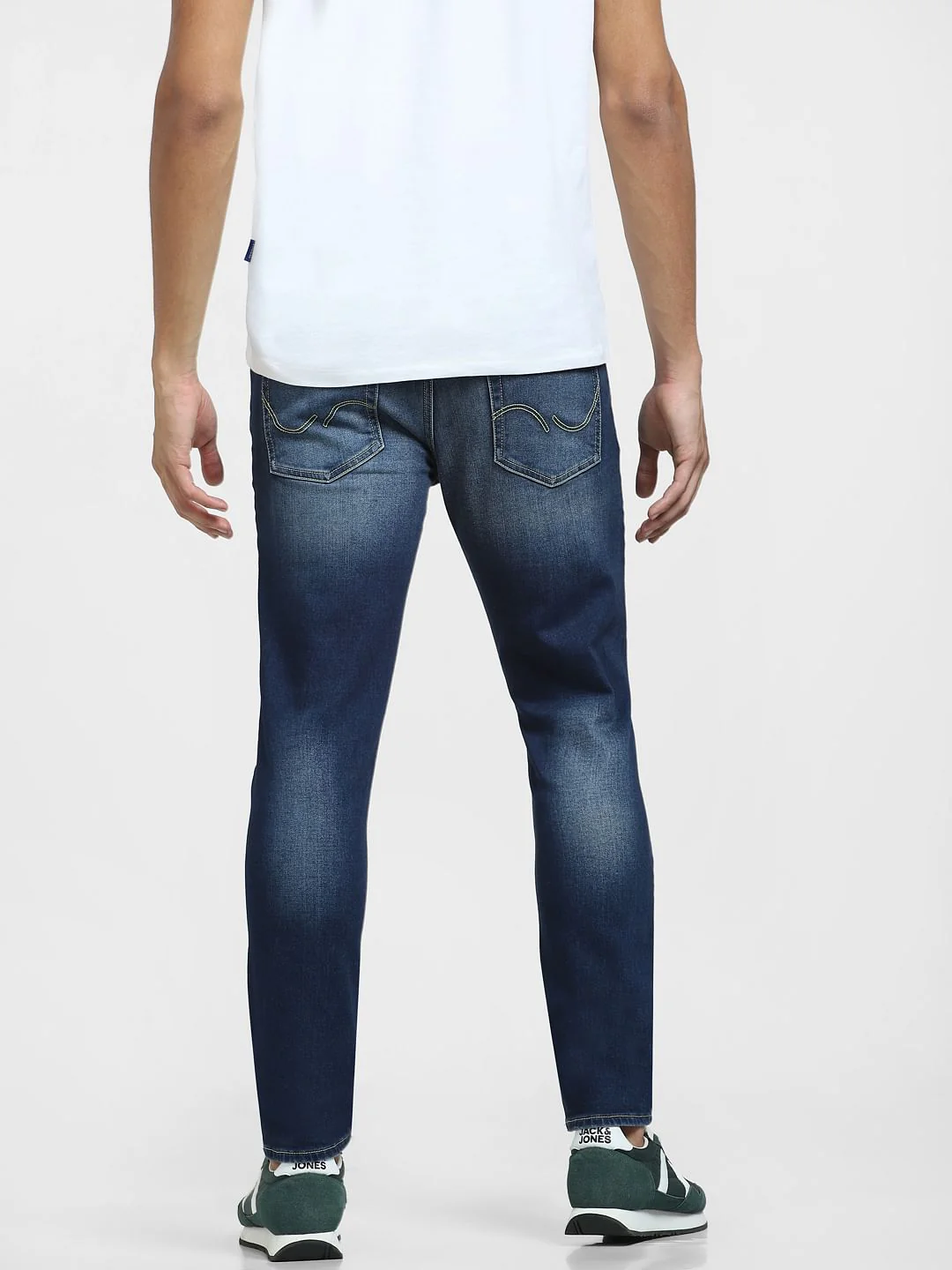 Blue Low Rise Washed Glenn Slim Fit Jeans - Image 4