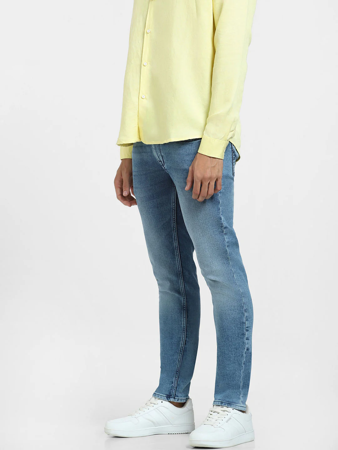 Blue Low Rise Ben Skinny Jeans - Image 3