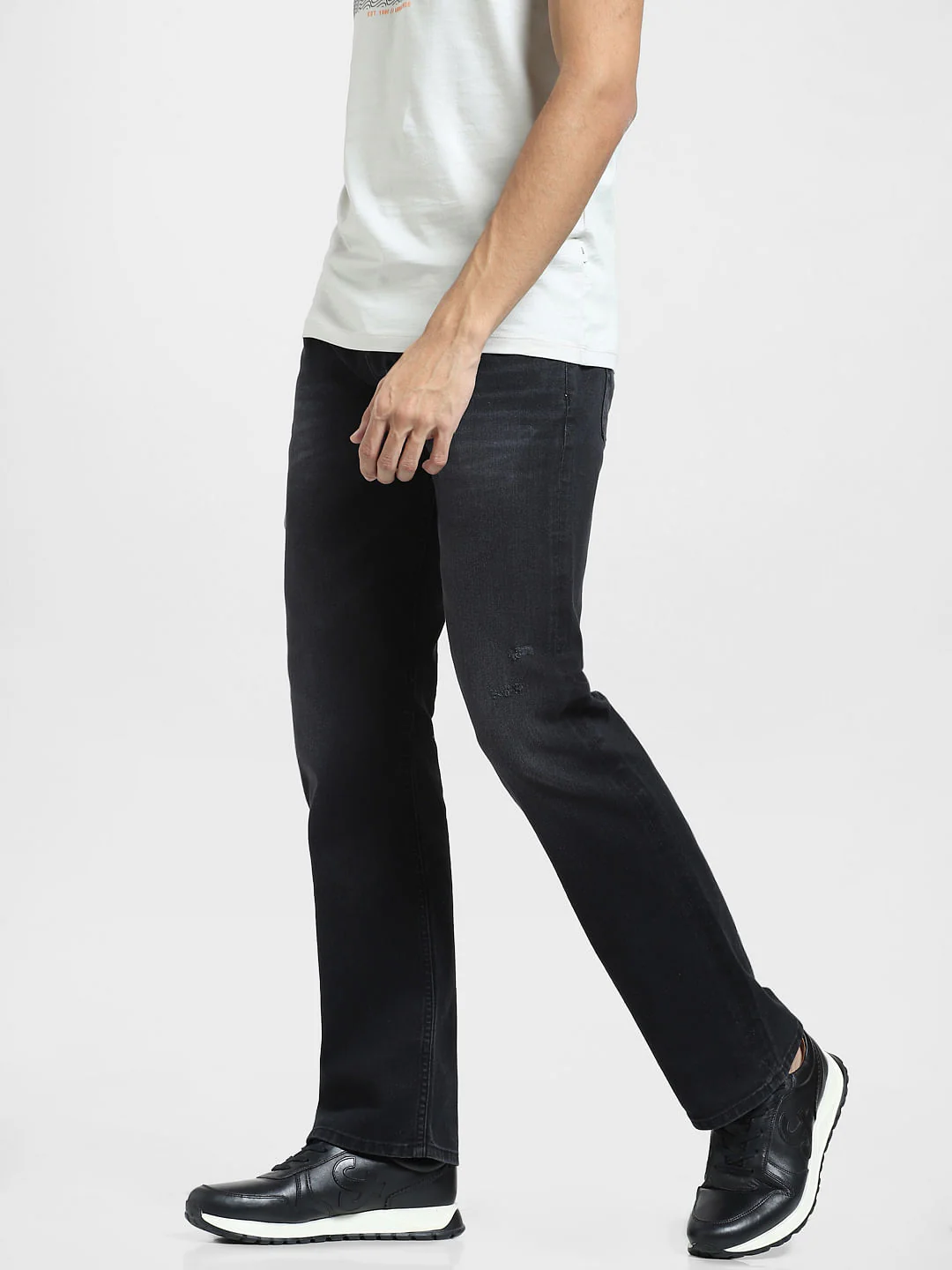 Black High Rise Ray Bootcut Jeans - Image 3