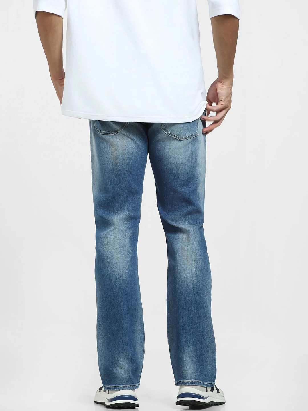 Blue Washed Ray Bootcut Jeans - Image 4
