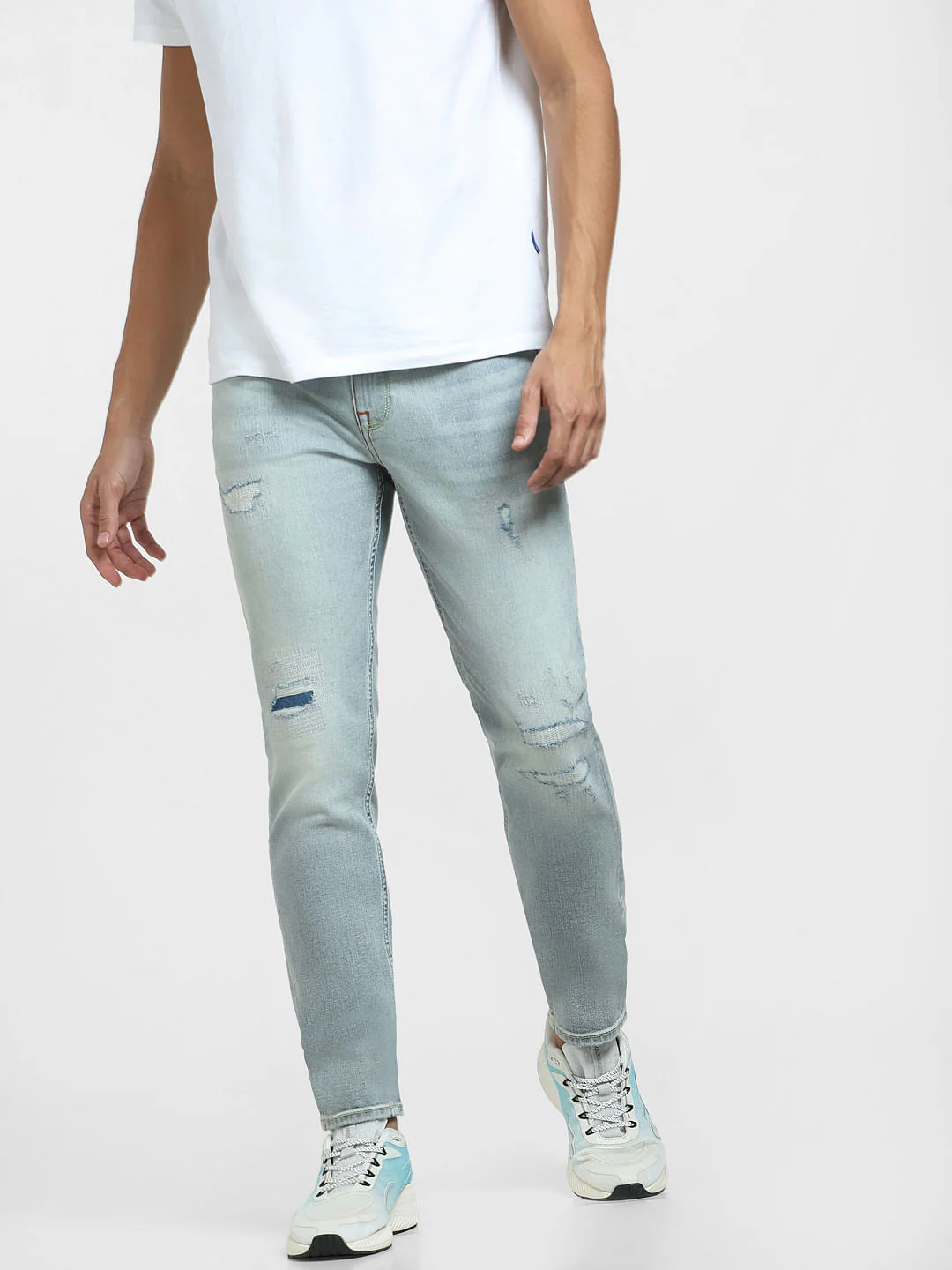 Light Blue Glenn Slim Fit Jeans - Image 2