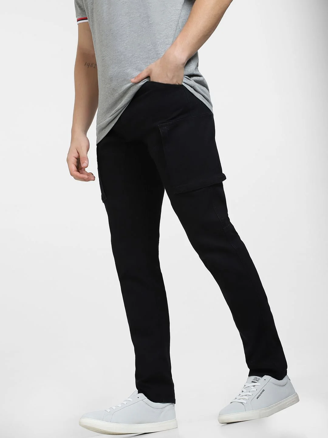 Black Low Rise Simon Anti Fit Jeans - Image 3